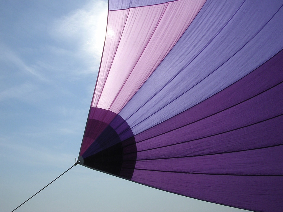 Sailing sailboat violet