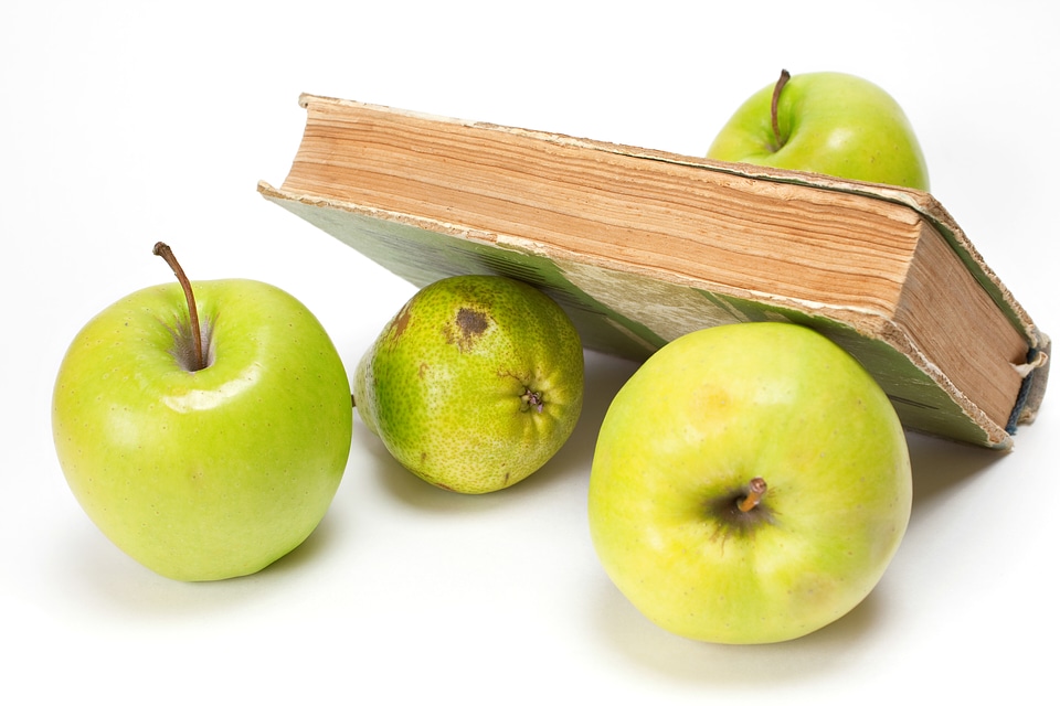 book and pears