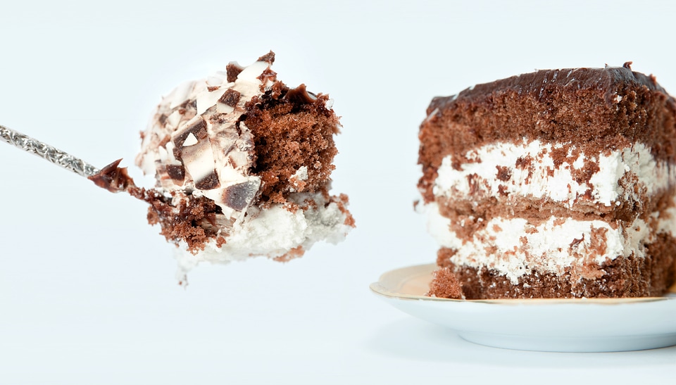 chocolate cream cake photo