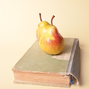 book and pears photo