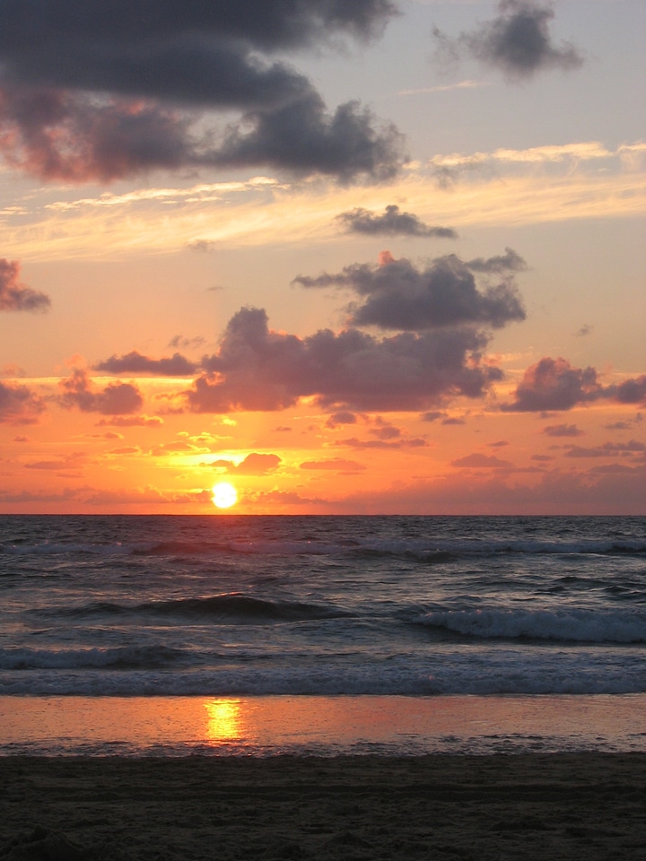 Ocean sun evening