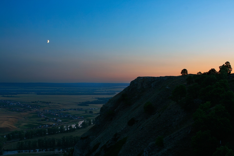 summer night landscape
