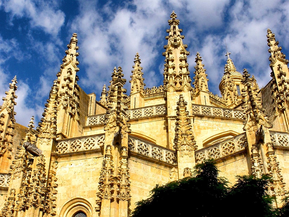 Church architecture sky