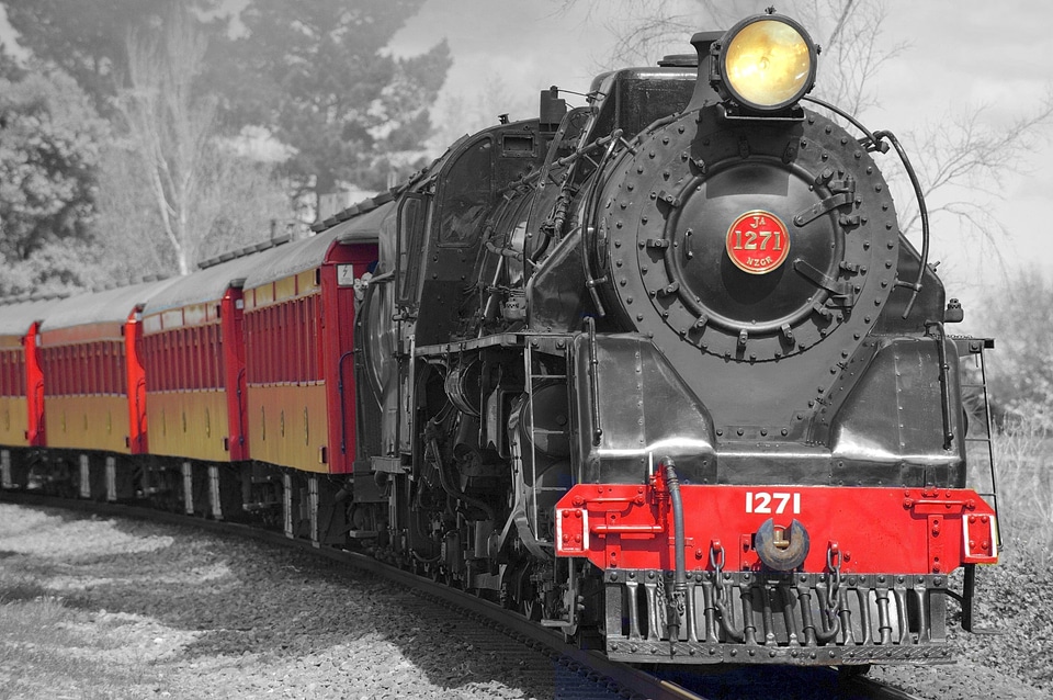 Monument railroad vehicles