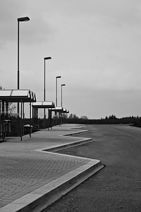 Bus stop bus bus station photo