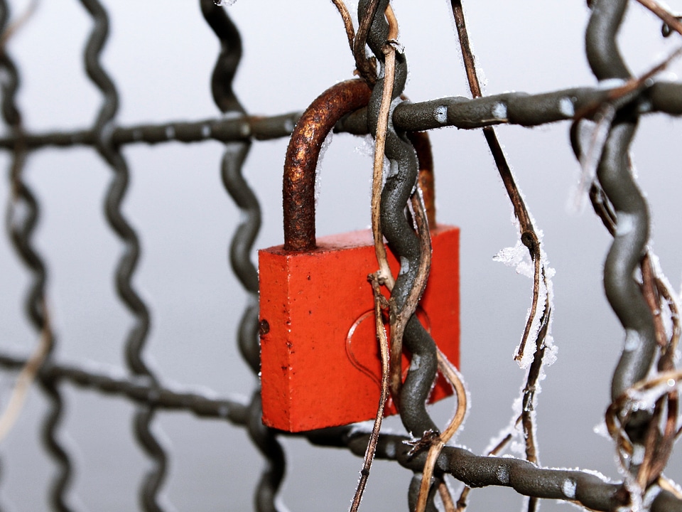 Love fence connected photo