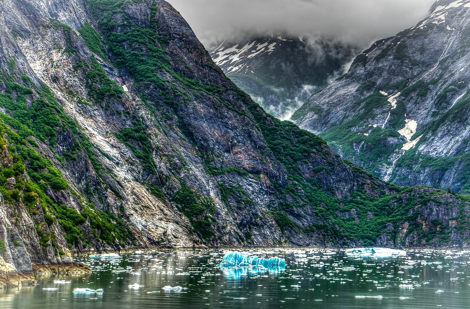 Ice mountains snow
