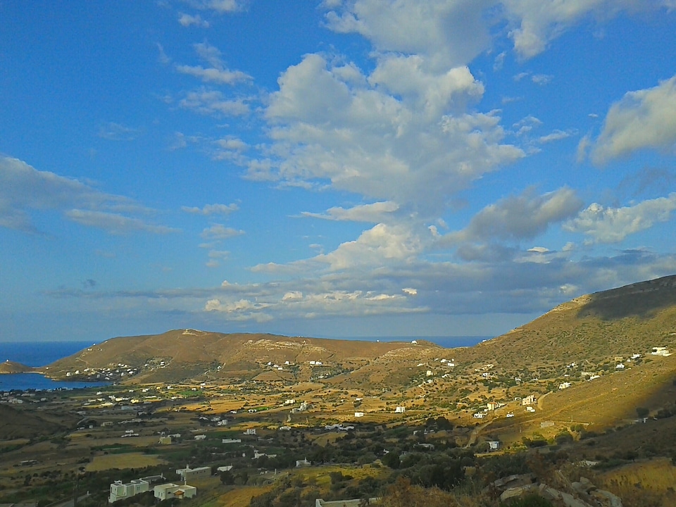 Landscape mountain top summer