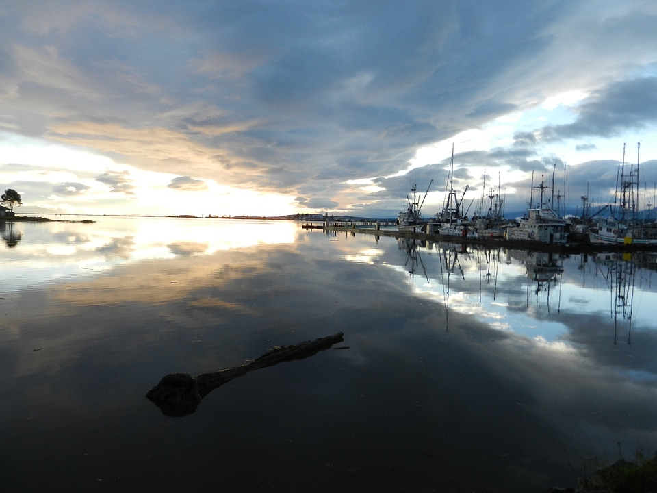 Water sky clouds