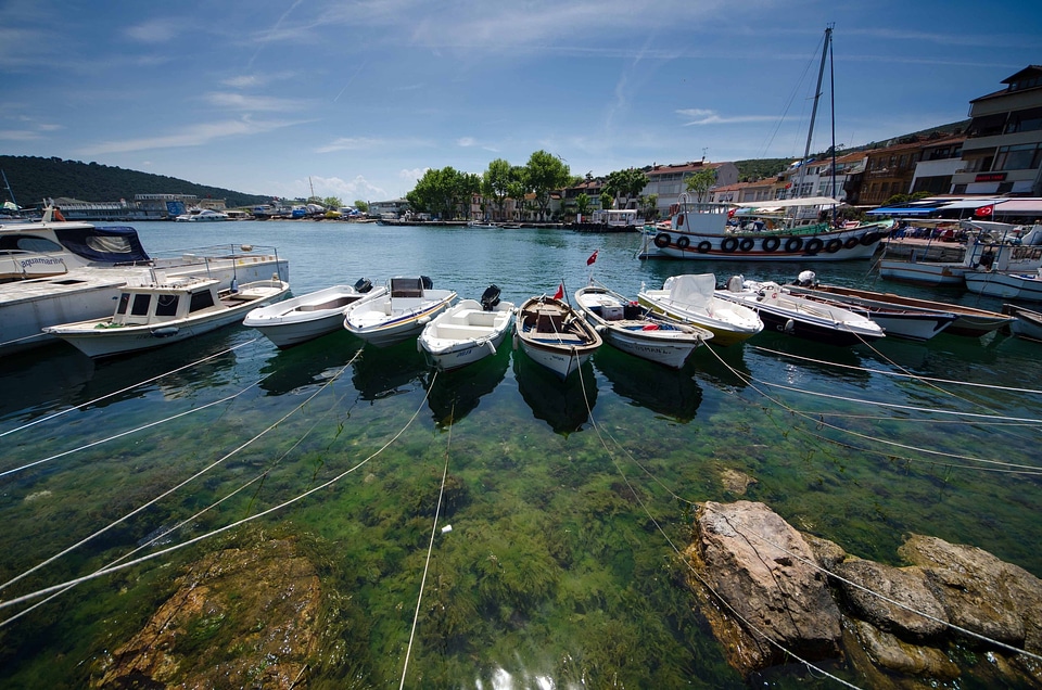 Sea boating summer