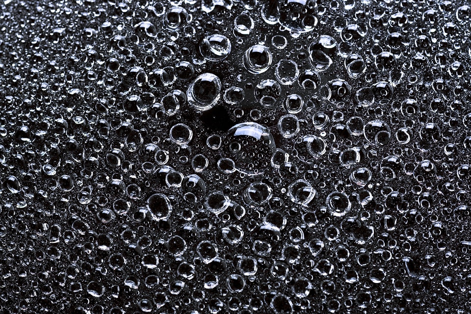 Grayscale Water Drops Texture