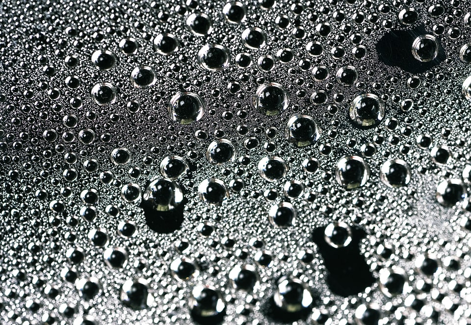 Macro water drop texture