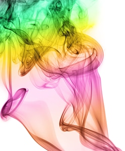 Abstract multicolor smoke photo