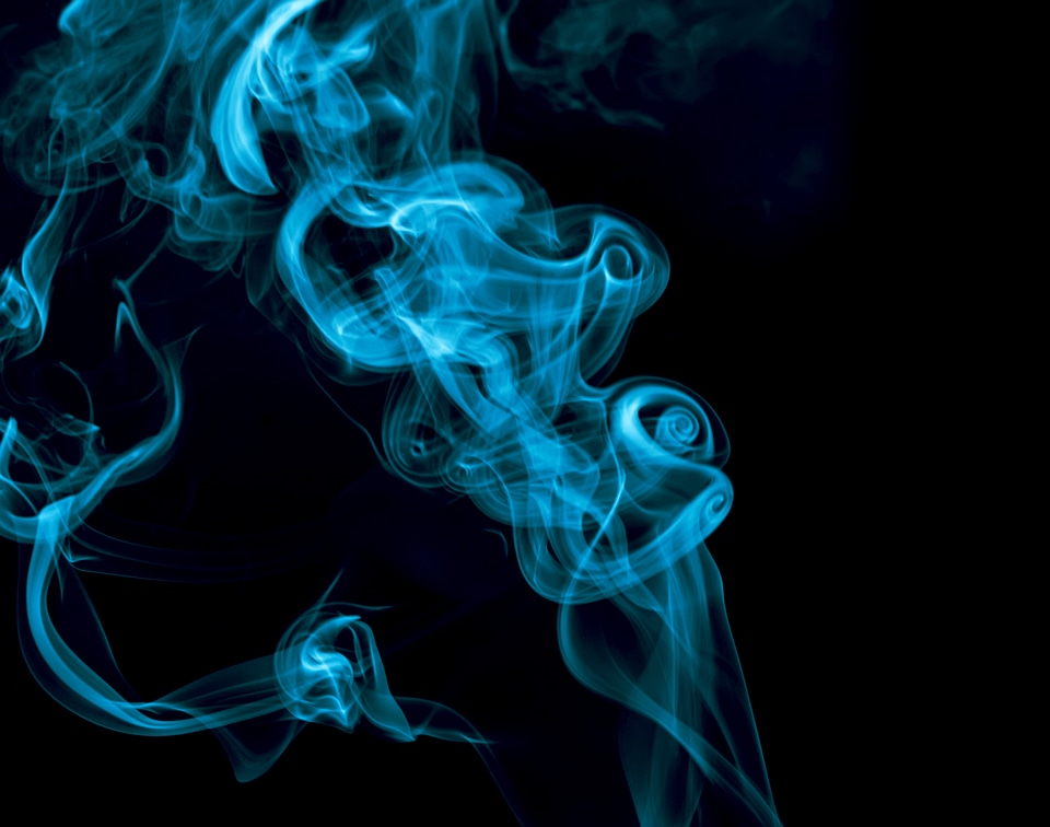 Swirls of Blue Smoke
