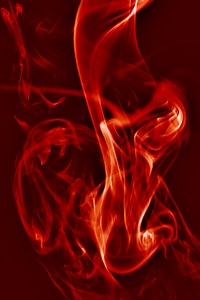Dark red abstract smoke photo
