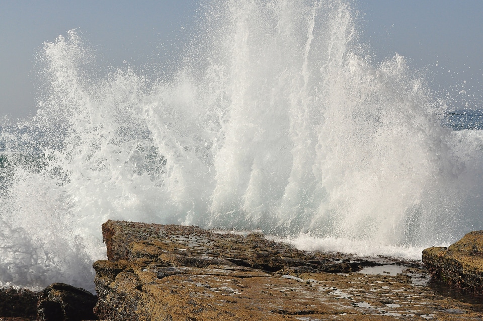 Rocky coast sea stones