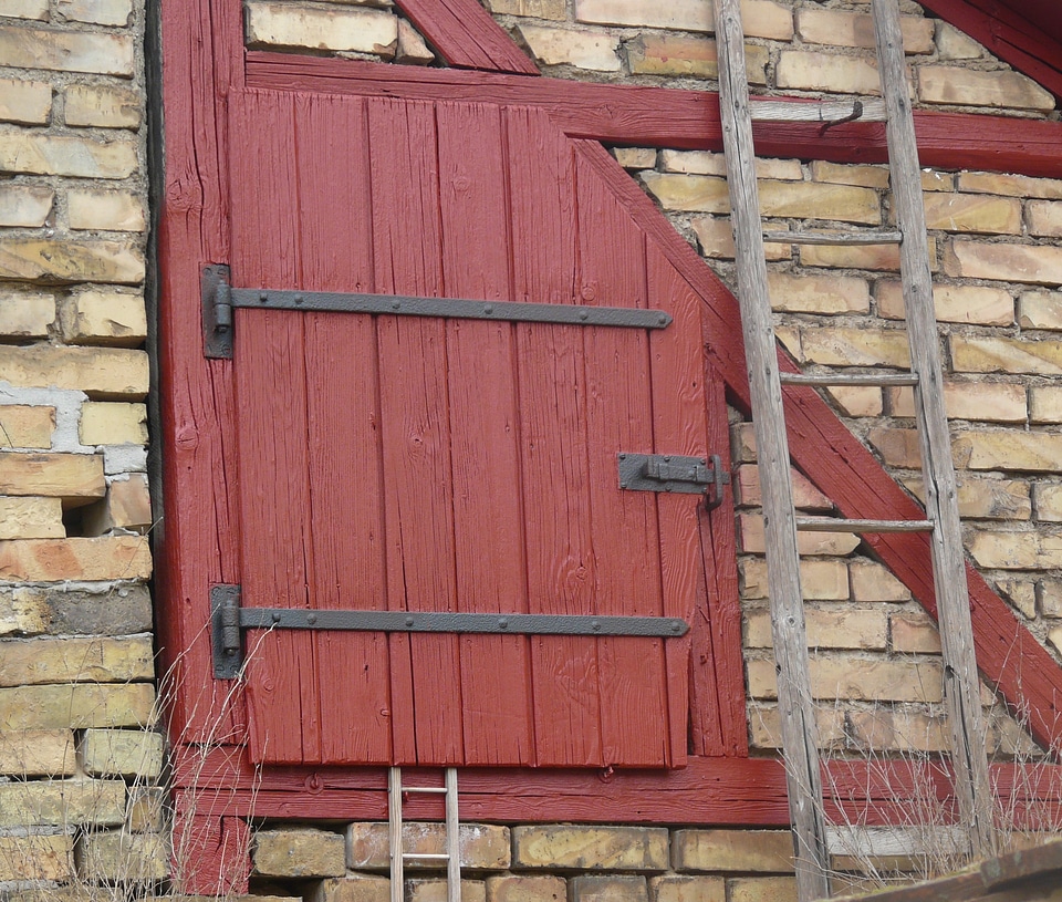 Wooden door roof barn door rustic