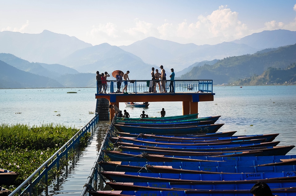 Fewa lake pokhara nepal
