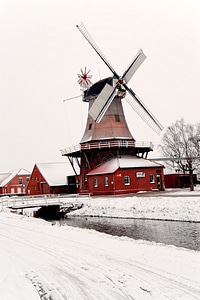 Snow cold east frisia