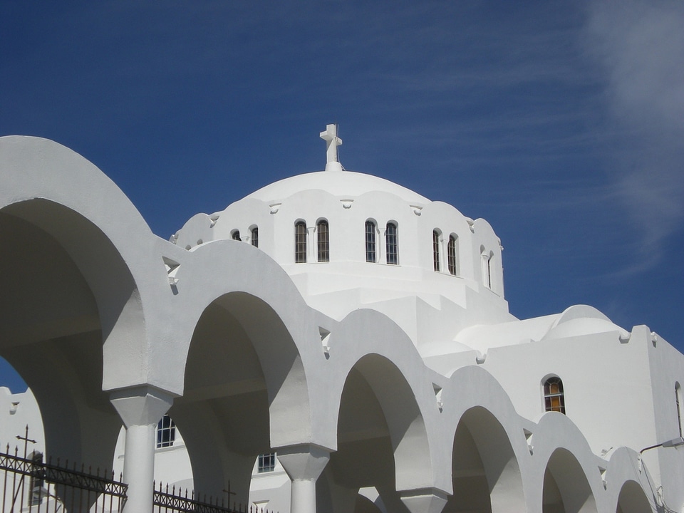 Greek island greece church