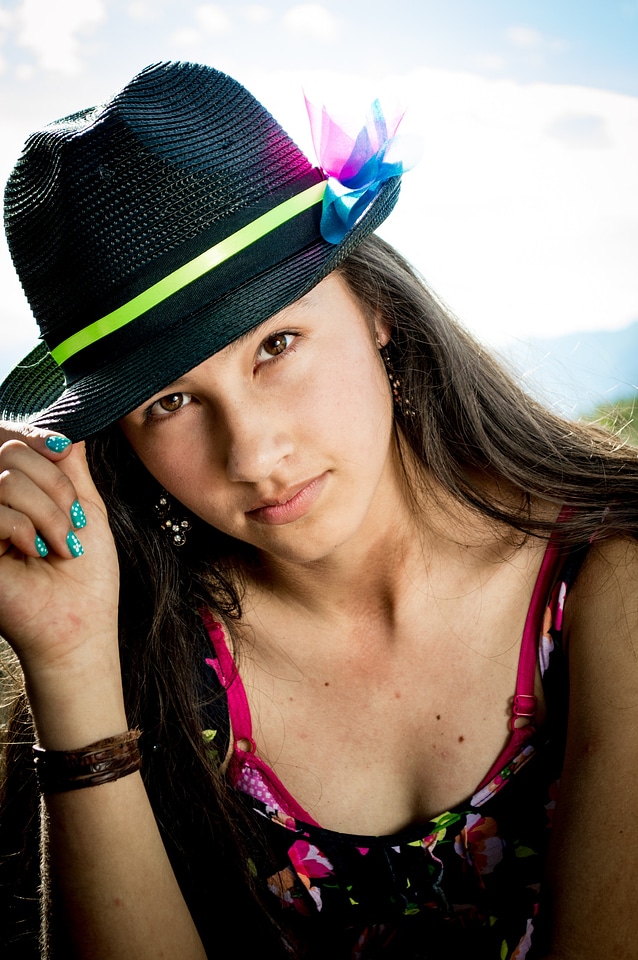 Face model portrait