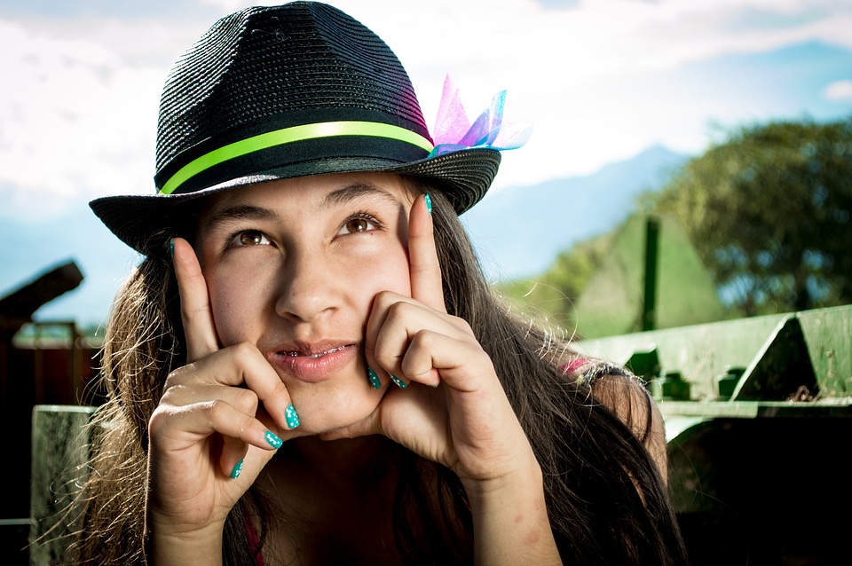 Face model portrait