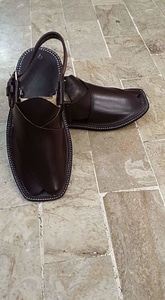 Brand New Dark Leather Sandals