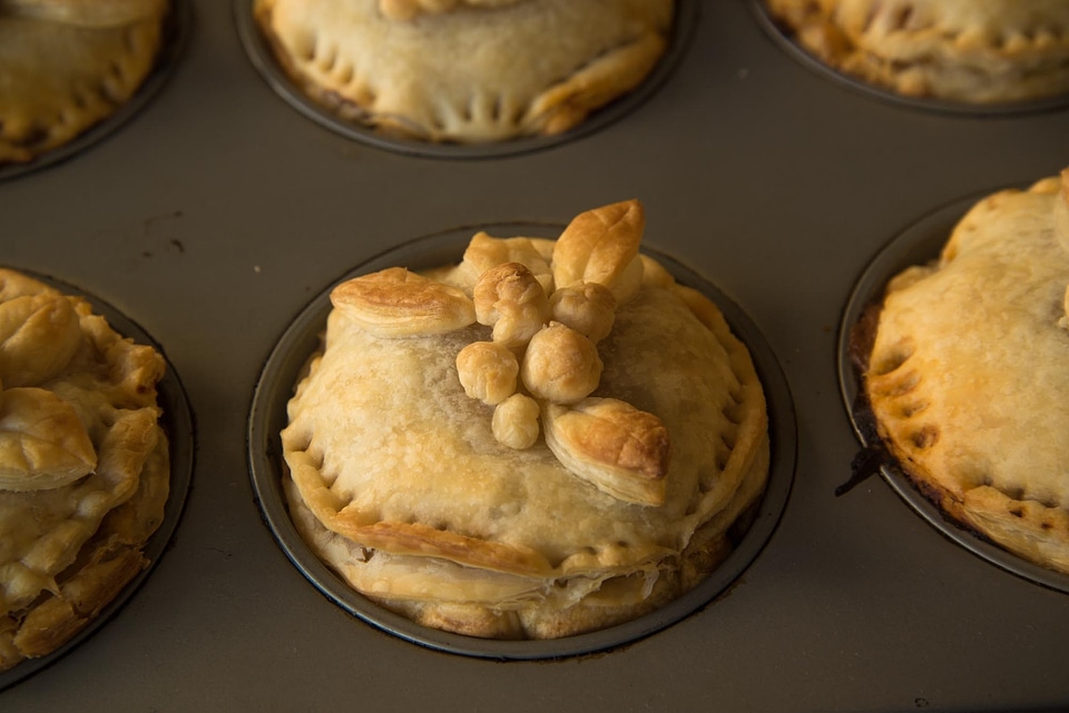 Puff pastry food pies
