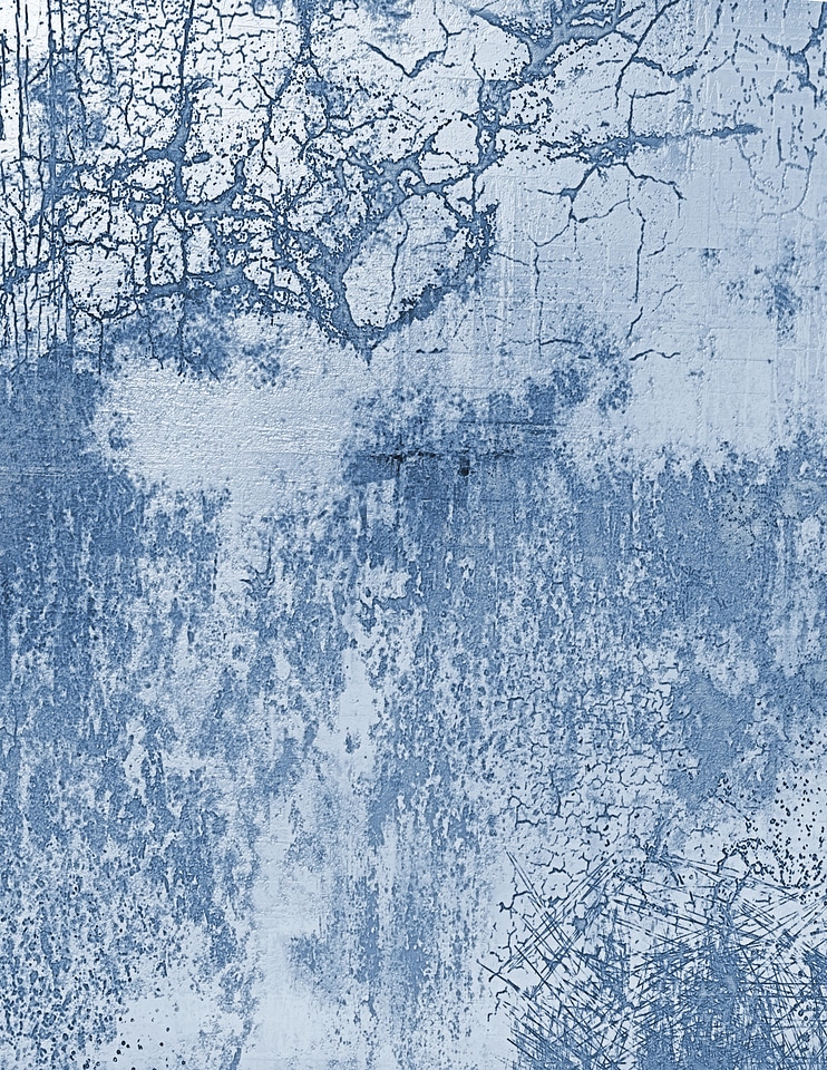 Blue Cracked Wall Texture photo