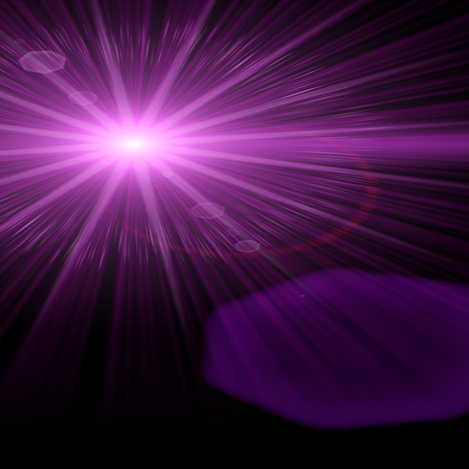 Purple Lens Flare photo