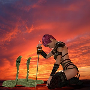 Warrior Fantasy Render
