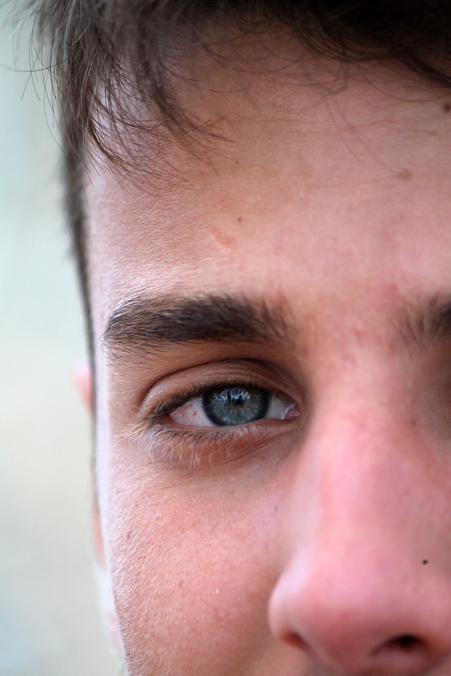 Nose eye hair