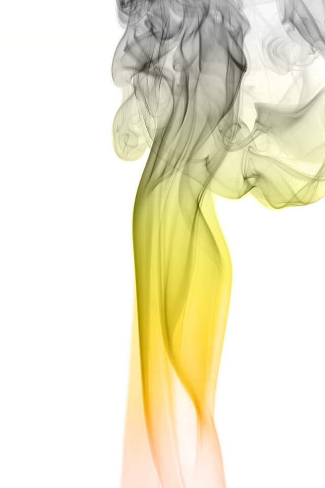 Yellow and gray smoke background
