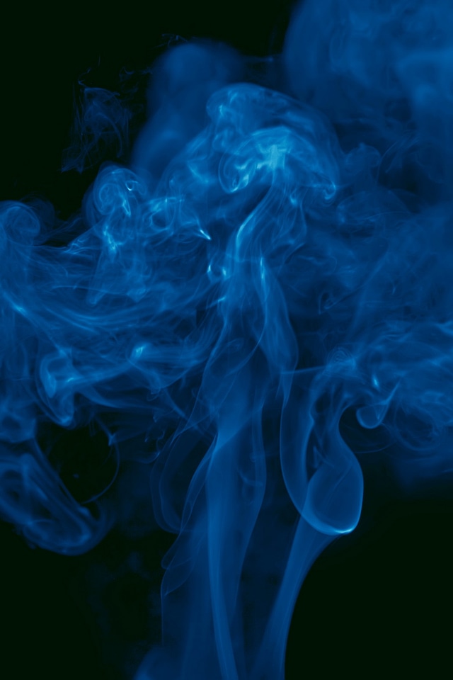 Blue smoke background photo