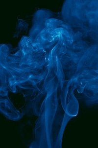 Blue smoke background photo