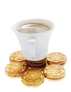 Coffee and biscuits photo
