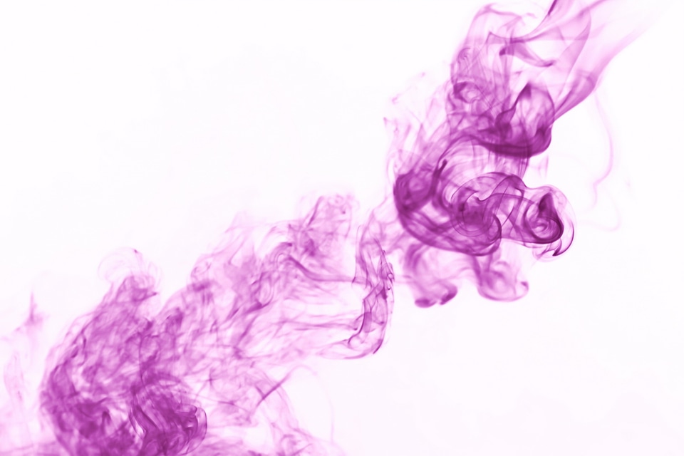 Pink Smoke - White Background