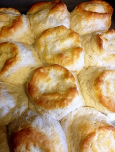 Baking bread biscuits photo