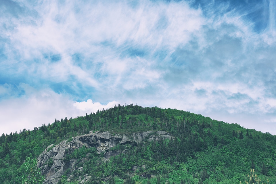 Green Mountain with Blue Sky