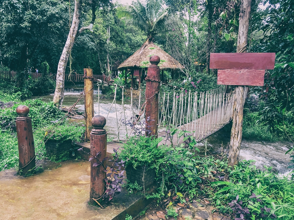 Walking Bridge in Cambodia