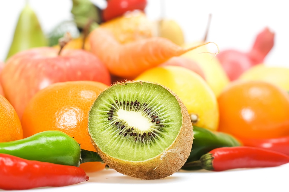Kiwi, Fruits and Vegetables