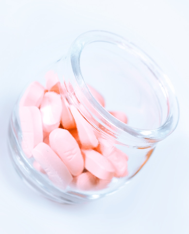 Pink Pills in a Jar