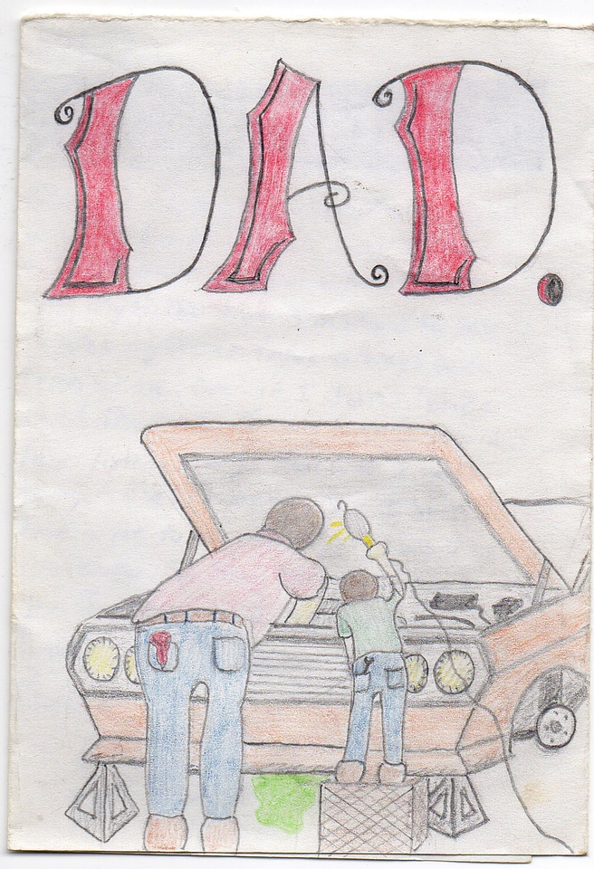 Greeting card by prison inmate