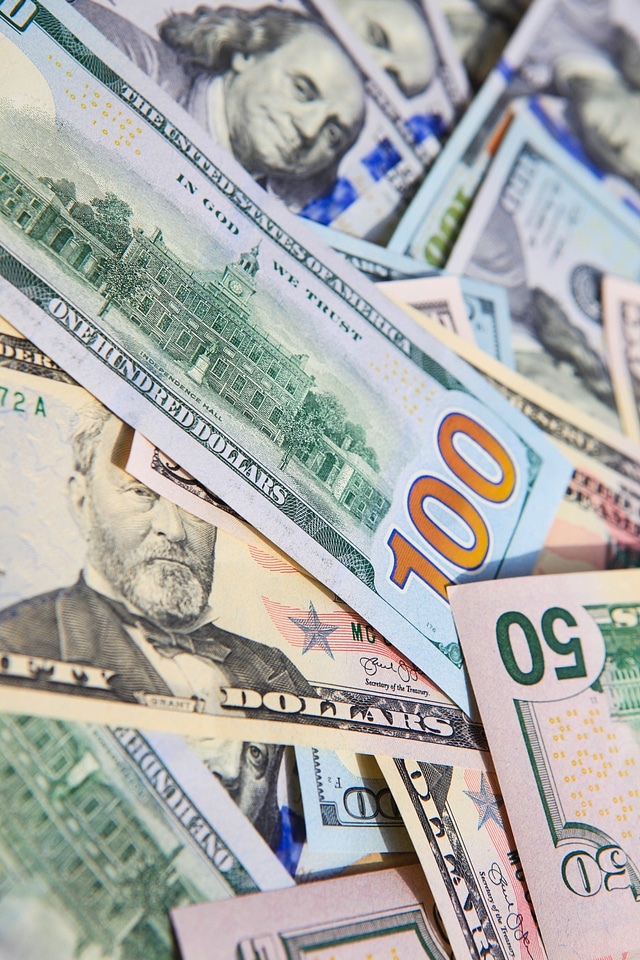 Mix of Money - US Dollars photo