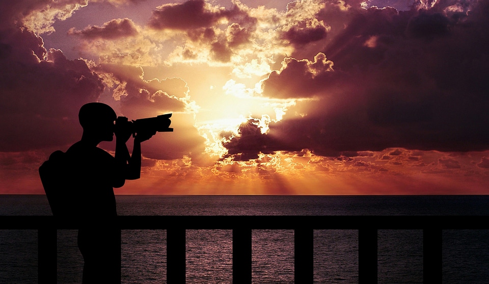 Photographer Shooting the Sunset photo