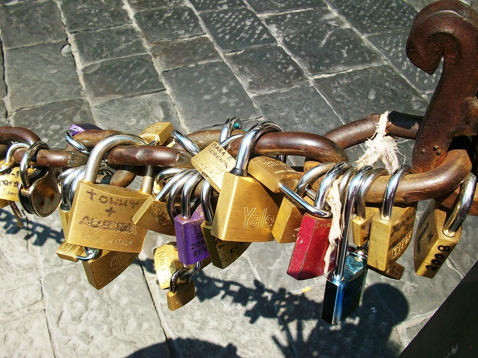 Hair padlocks string