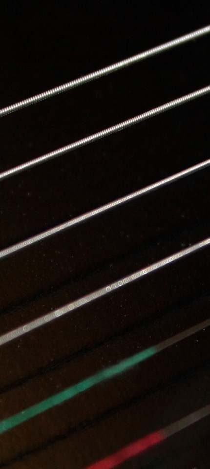 Guitar Strings Closeup