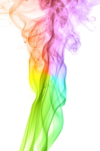 Smoke in multicolor
