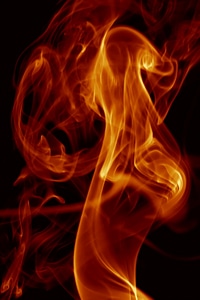 Red smoke photo