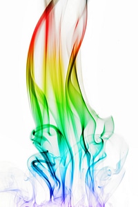 Soft multicolored smoke photo
